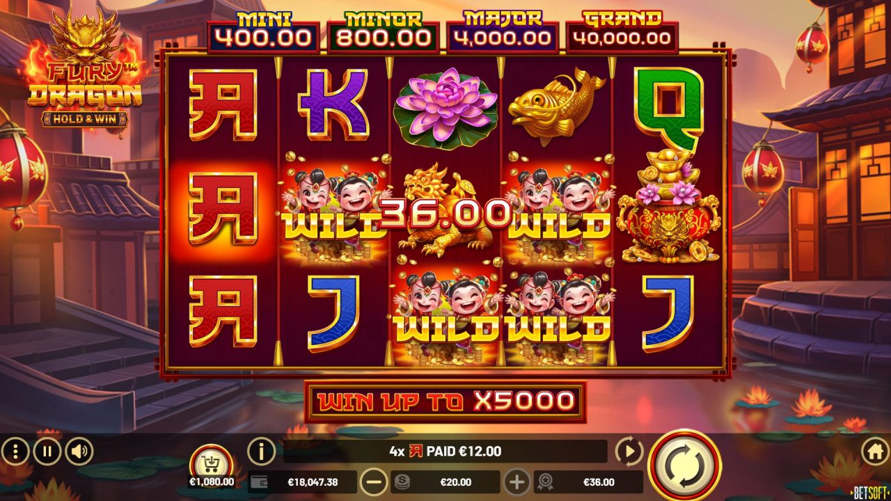 BetSoft Fury Dragon Screenshot