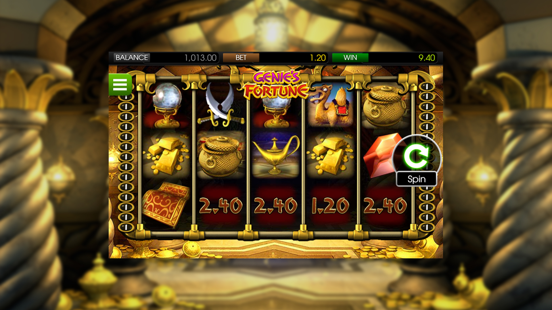 BetSoft Genie's Fortune Screenshot
