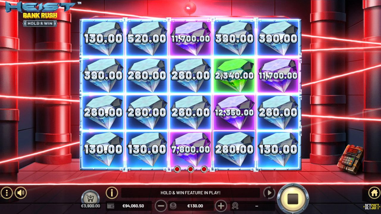 BetSoft Heist Bank Rush Screenshot