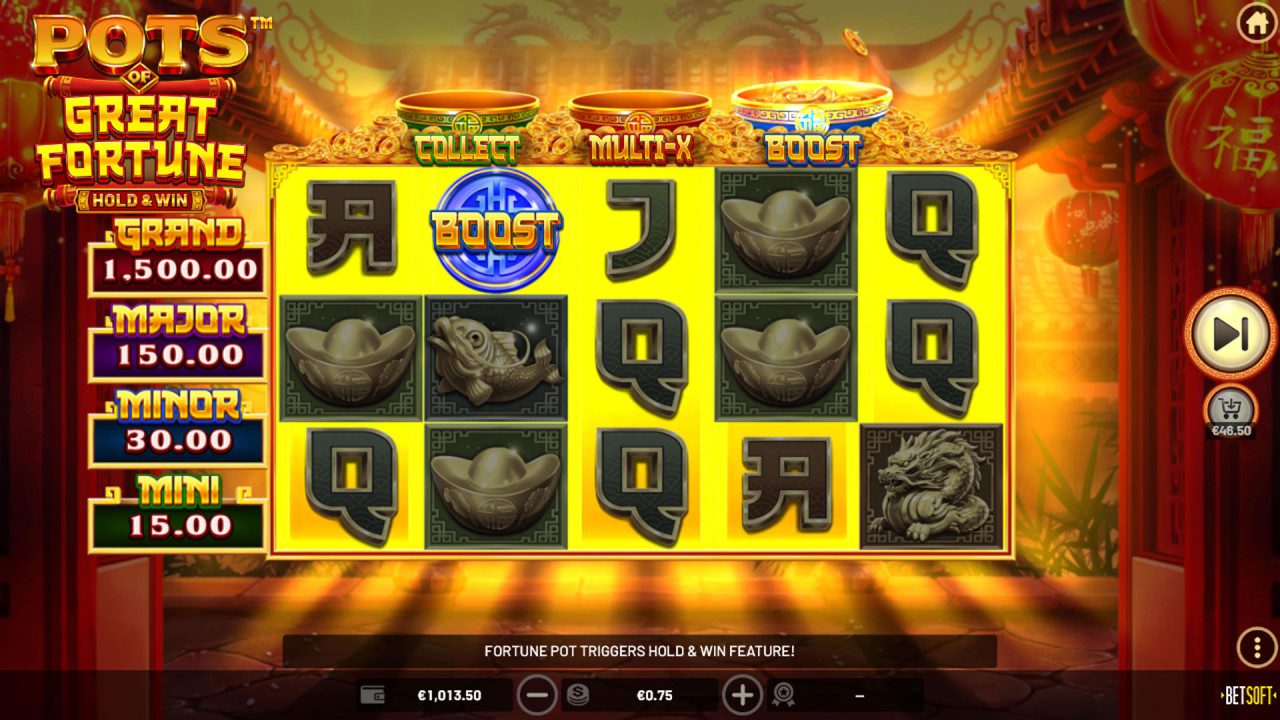 BetSoft Pots of Great Fortune Screenshot