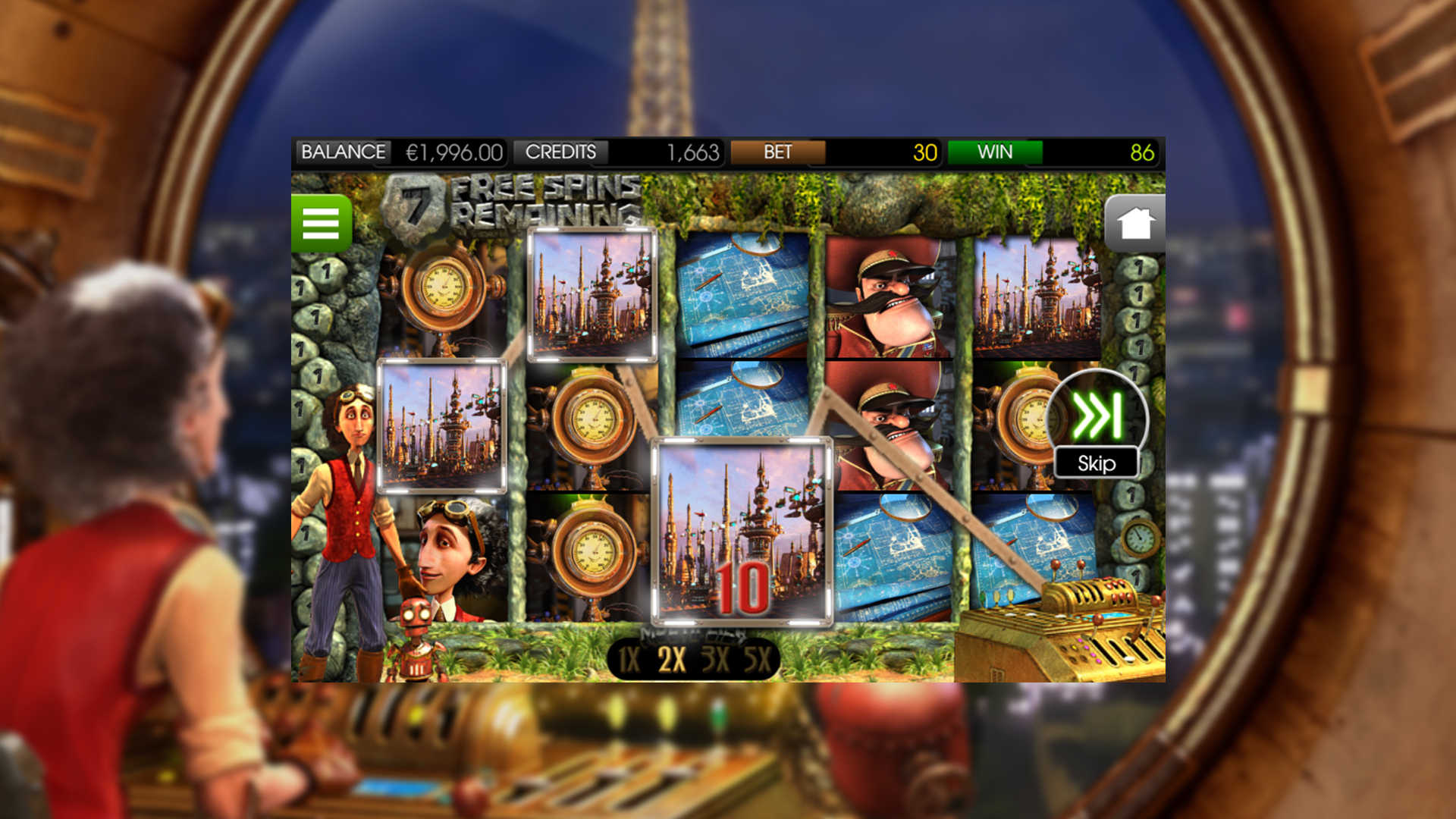 BetSoft The Curious Machine Screenshot