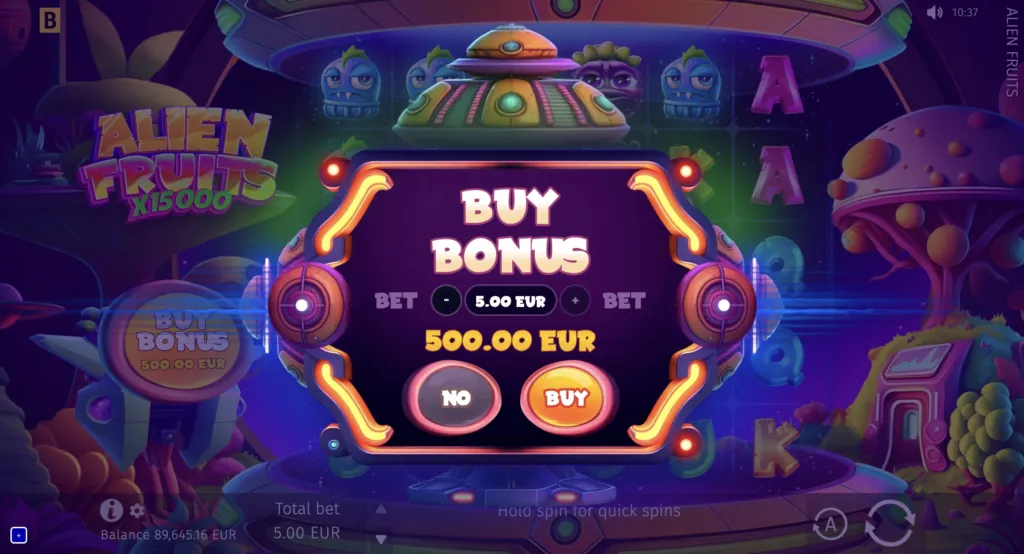 BG Alien Fruits Screenshot