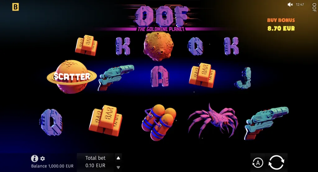 BG OOF The Goldmine Planet Screenshot