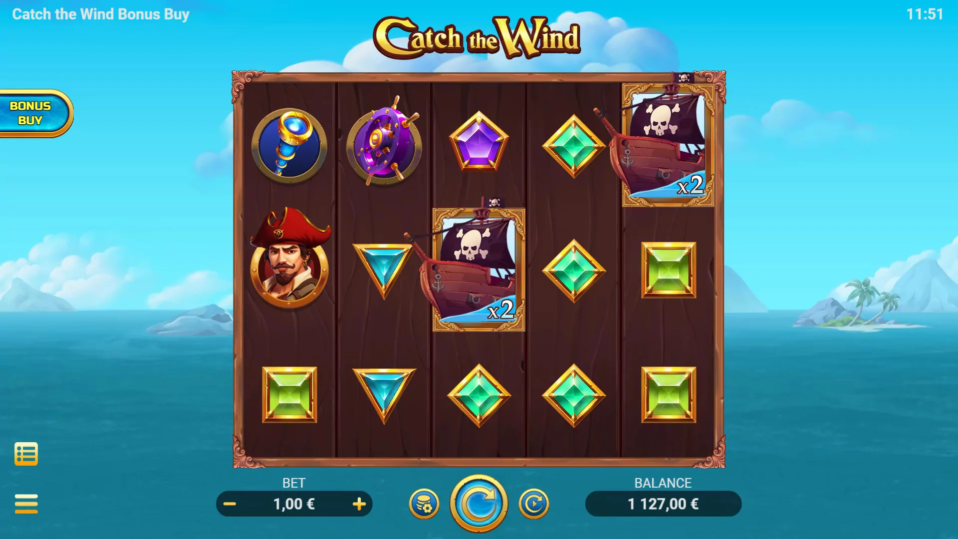 EVO Catch The Wind Bonus Buy Screenshot