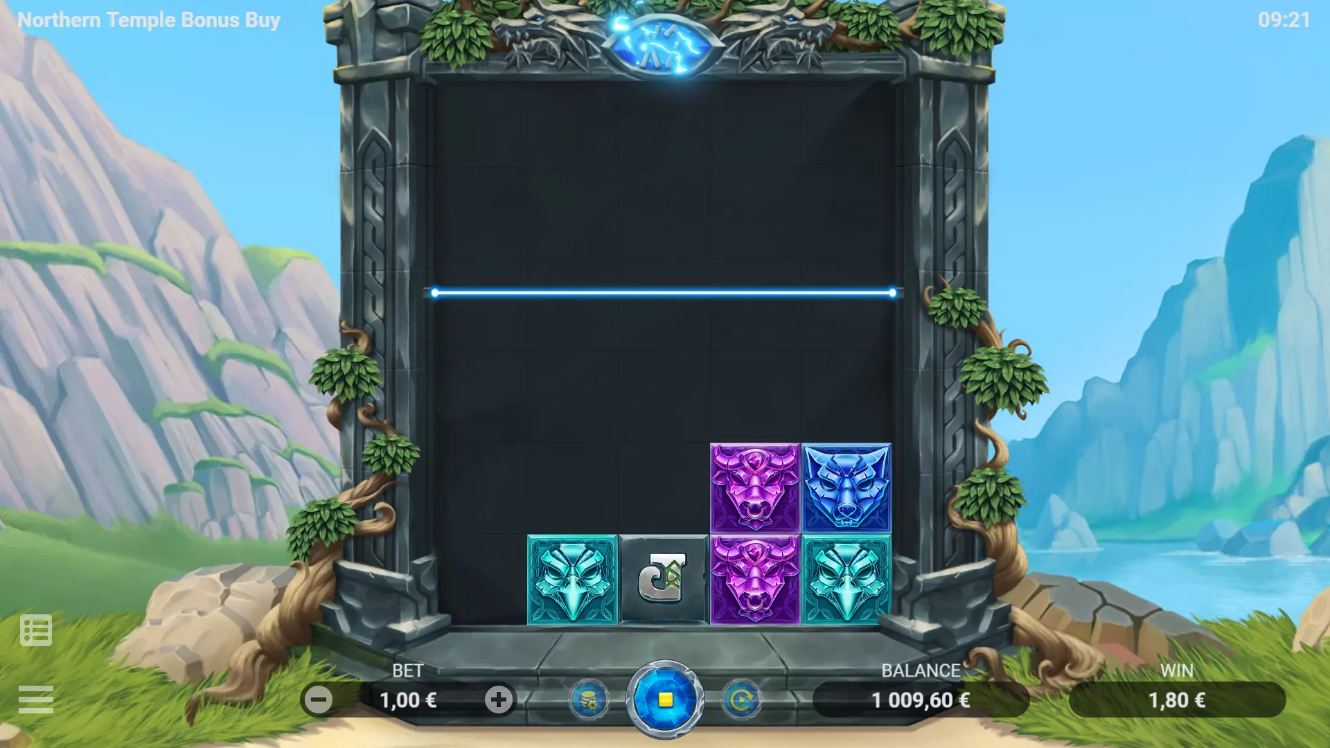 EVO Northern Temple Bonus Buy Screenshot