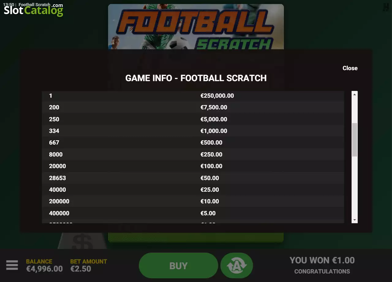Hack Football Scratch Screenshot
