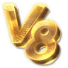V8 Poker Logo at SlotsHawk